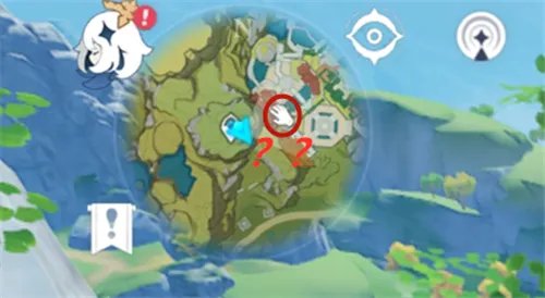 原神地图上有个手是什么意思