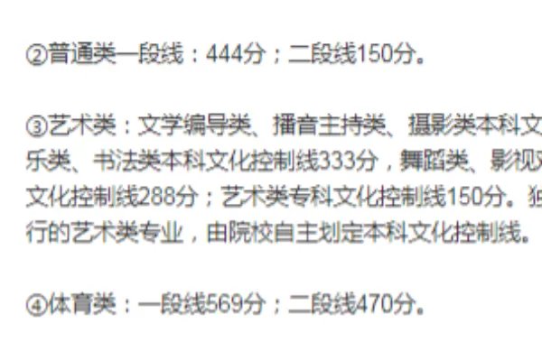 山东一本线分数线2021