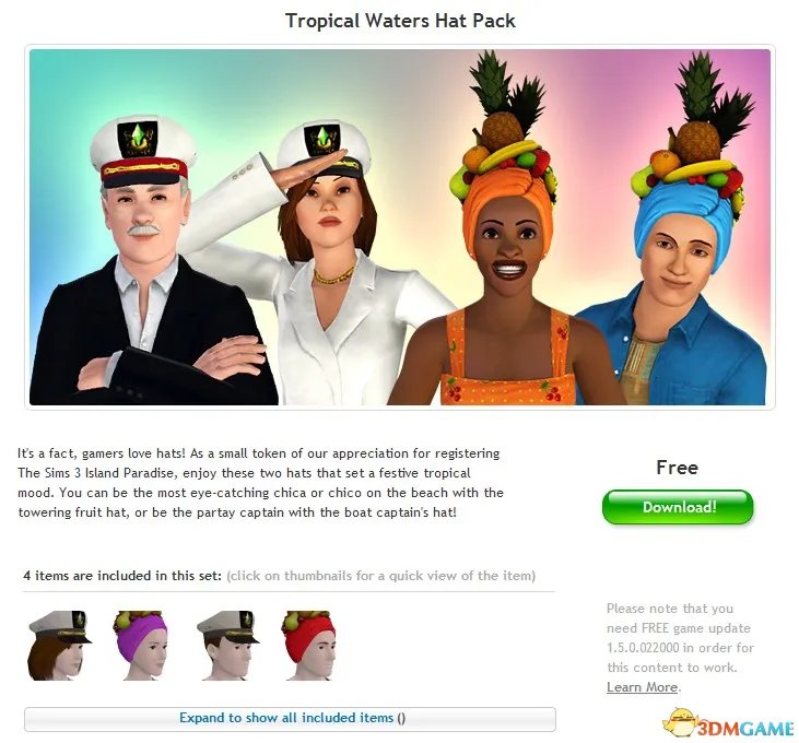 模拟人生3：岛屿天堂 限量版和注册物品 已破解