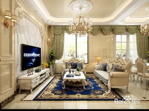 陶冲湖别院简欧风格装修案例效果图