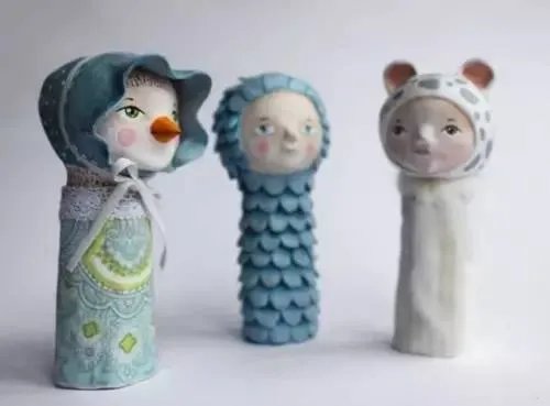 甜蜜动物预言-Flor Panichelli的手工粘土萌物