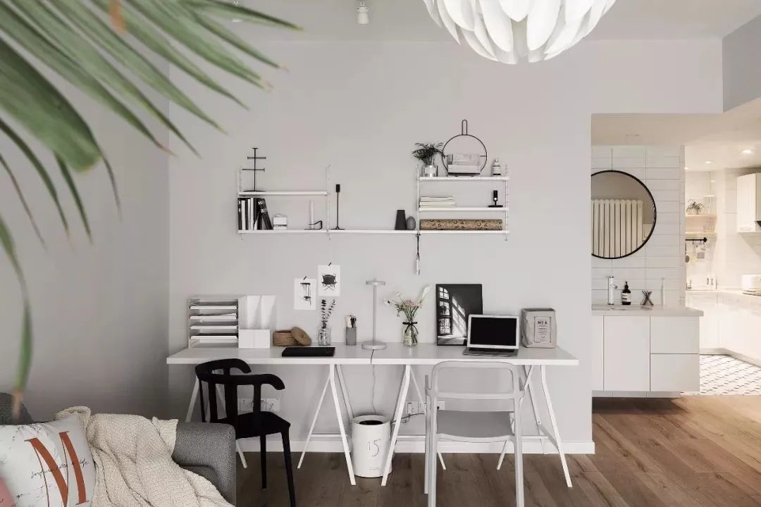 72㎡小清新北欧风格小户型装修效果图,一居室独立自在!