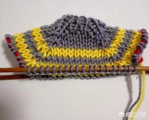 两种颜色的毛衣编织方法？