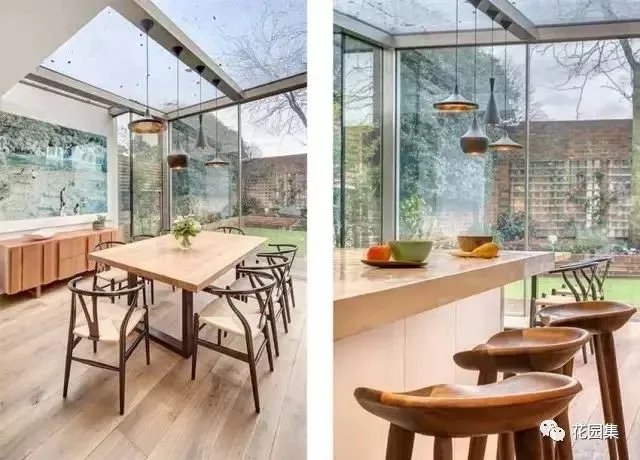 花园里有一间阳光房,美了这个灿烂的季节