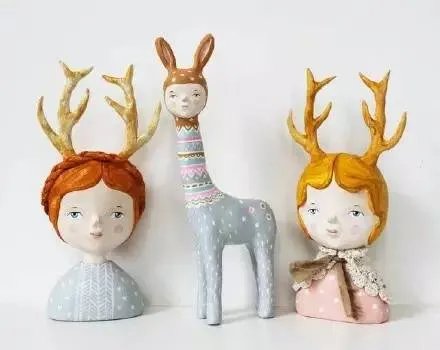 甜蜜动物预言-Flor Panichelli的手工粘土萌物