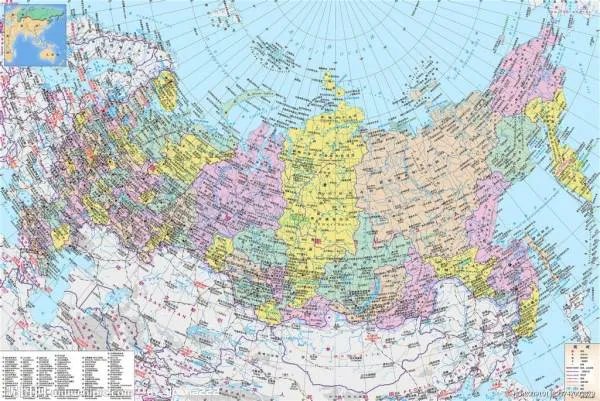 俄罗斯地图中文版