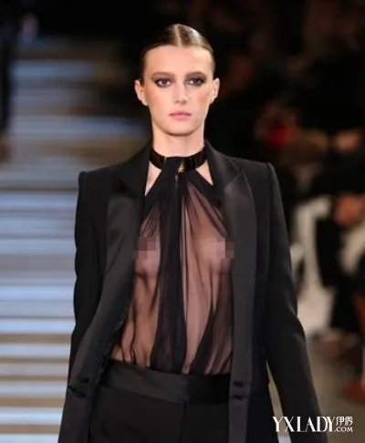 薄纱全透明装时装秀高定秀凸点透视抢尽眼球