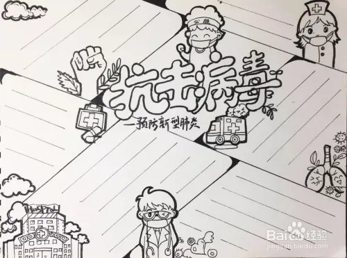 怎么制作新型冠状病毒手抄报,图片要简单的