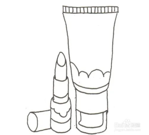 卡通画——化妆品套装的绘画技巧