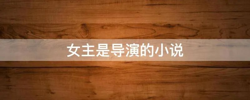 女主是导演的小说