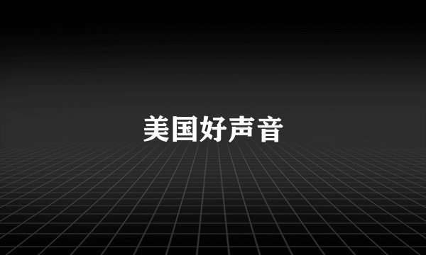 美国好声音