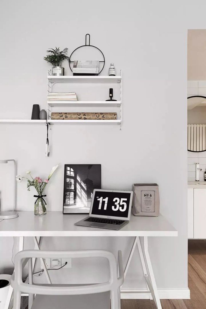 72㎡小清新北欧风格小户型装修效果图,一居室独立自在!