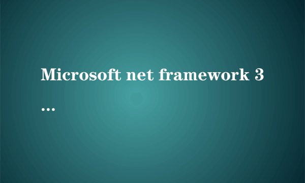 Microsoft net framework 3.5 在电脑上的什么位置