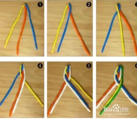 五股麻花辫编法图解