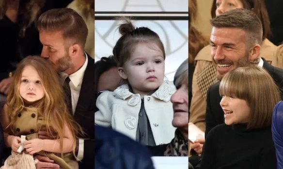 可可爱爱！贝克汉姆家最小的女儿“小七”长大了