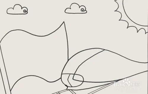 简笔画系列-怎样画关于建国70周年的绘画