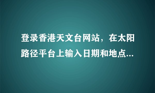 登录香港天文台网站，在太阳路径平台上输入日期和地点（经纬度）即可获得太阳视运动路径图。小明在平台上输入日期（2021年1月1日）、时间（19：30）和某地经纬度后，得到图1所示的太阳视运动路径图，图中所示时间为北京时间，太阳指示位置表示此时太阳接近正南方。据此完成4~5题。小明输入的经纬度最可能是（　　）A.（29°N，8°E）B.（29°N，128°W）C.（40°N，8°E）D.（40°S，128°W）