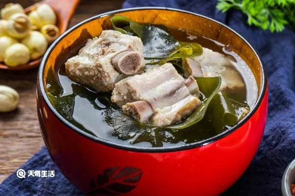 海带绿豆排骨汤的功效与作用