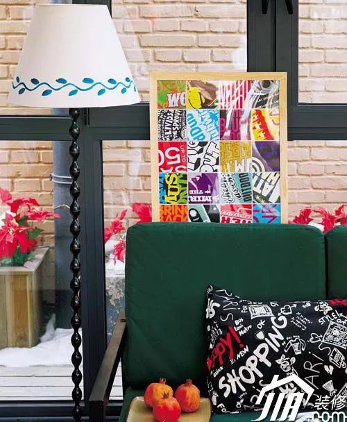 随性涂鸦墙饰 家的多种美丽表情