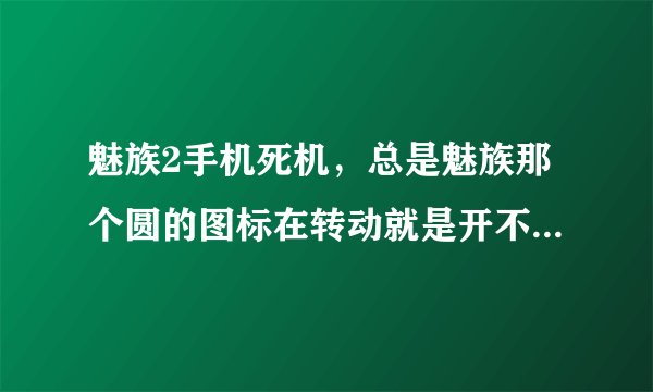 魅族2手机死机，总是魅族那个圆的图标在转动就是开不了机，可以正常充电但还是开不了机，这应该怎么办呢