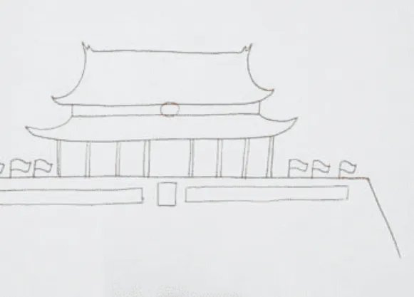 天安城门怎么画好看又简单图片