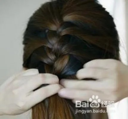 五股麻花辫编法图解