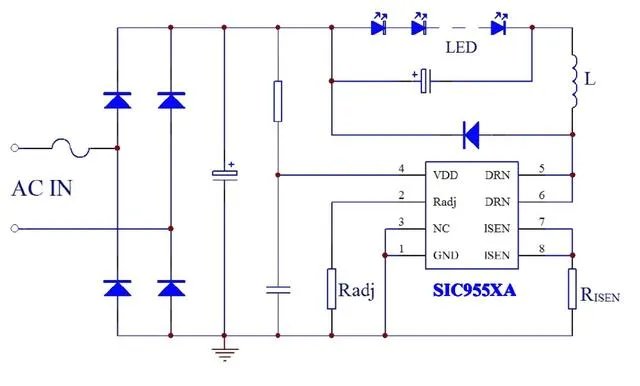 sic9555a各引脚分别代表什么？