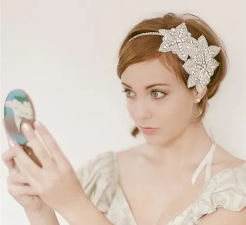 短发结婚当天新娘头图片  短发什么发型好看