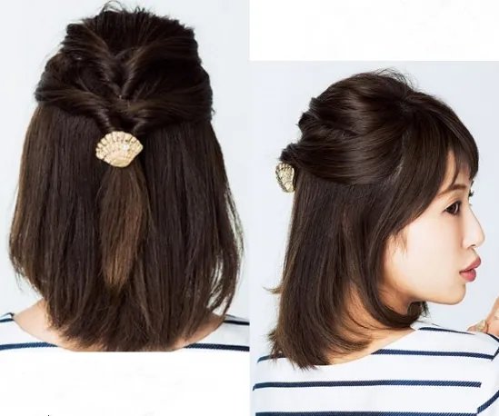 披肩发怎么扎好看?披肩发好看扎发图解