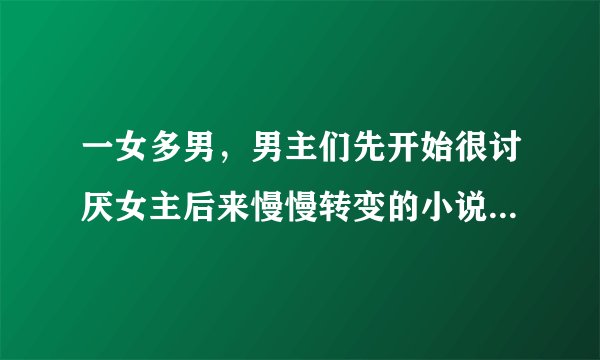 一女多男，男主们先开始很讨厌女主后来慢慢转变的小说，类似于《贵族学院的冷酷公主》 《贵族五少恋爱交？