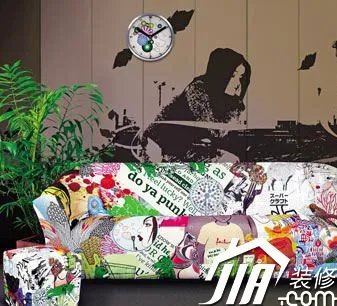 随性涂鸦墙饰 家的多种美丽表情