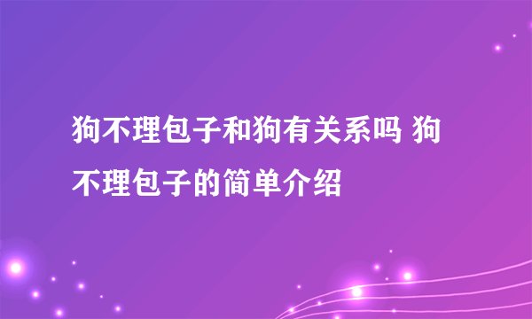 狗不理包子和狗有关系吗 狗不理包子的简单介绍