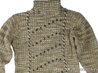 两种颜色的毛衣编织方法？