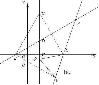 如图,直线$AB:y=\frac{{\sqrt{3}}}{3}x+b$,其中$B\left(-1,0\right)$,点$A$横坐标为$4$,点$C\left(3,0\right)$,直线$FG$垂直平分线段$BC$.