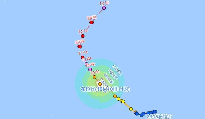2023年15号台风布拉万现在位置在哪里 布拉万会在哪里登陆