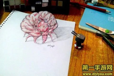 泰拉瑞亚手绘图让2D变成3D的效果