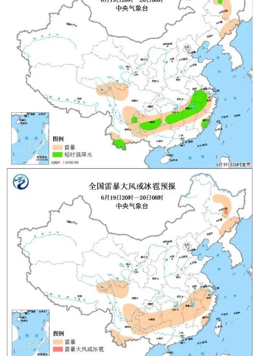 暴雨黄色预警发布波及哪些地区？