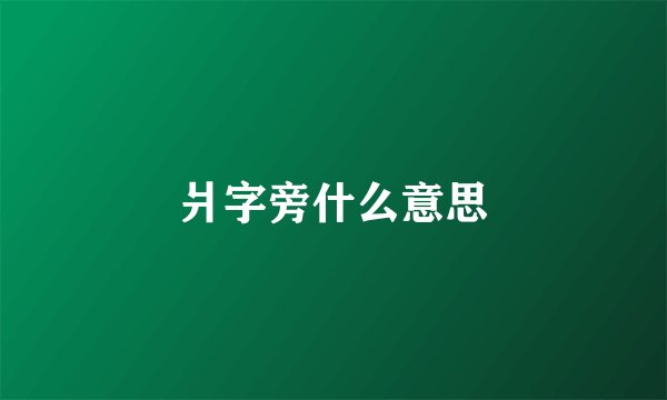 爿字旁什么意思