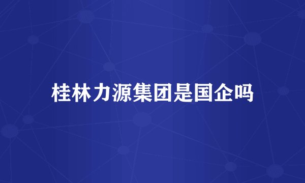 桂林力源集团是国企吗