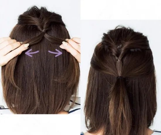 披肩发怎么扎好看?披肩发好看扎发图解
