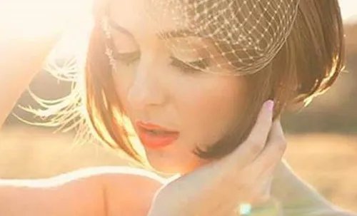 短发结婚当天新娘头图片  短发什么发型好看