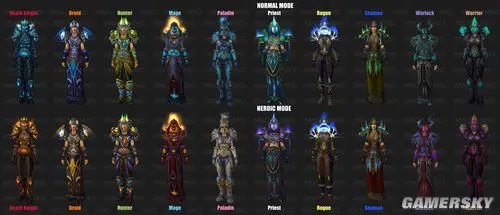 《魔兽世界》T11套全职业、种族、性别预览