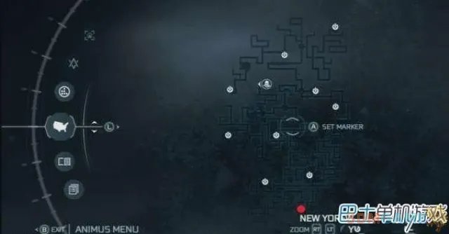 《刺客信条3》地下通道地图