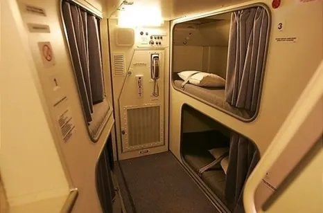 漂亮空姐竟都是在这里睡觉:休息空间示意图(图)