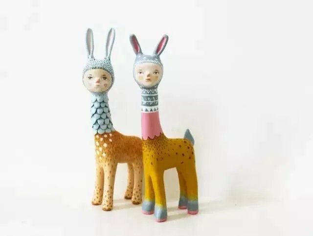 甜蜜动物预言-Flor Panichelli的手工粘土萌物