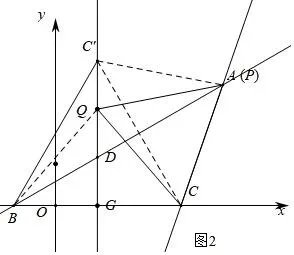 如图,直线$AB:y=\frac{{\sqrt{3}}}{3}x+b$,其中$B\left(-1,0\right)$,点$A$横坐标为$4$,点$C\left(3,0\right)$,直线$FG$垂直平分线段$BC$.