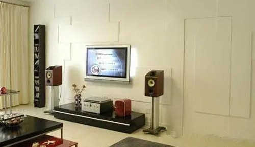 带隐形门的电视背景墙效果图设计方案