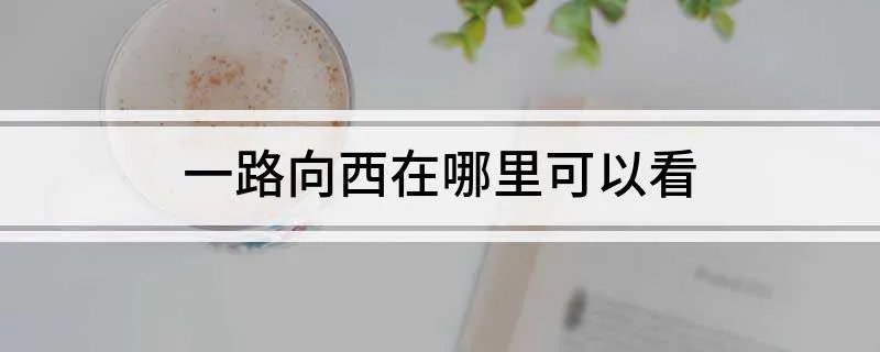 一路向西在哪里可以看