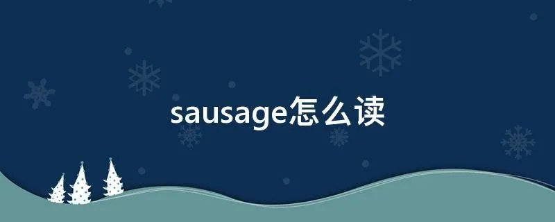 sausage怎么读