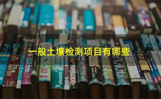 一般土壤检测项目有哪些